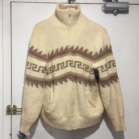 VINTAGE TUNDRA KNITTED CARDIGAN SWEATERS SIZE L - Picture 2 of 9